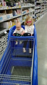 Driving mommy's cart