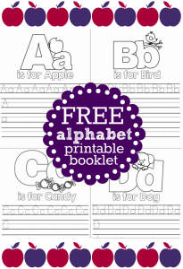 Free Alphabet Printable Booklet For Kids From Thrifty DIY Diva